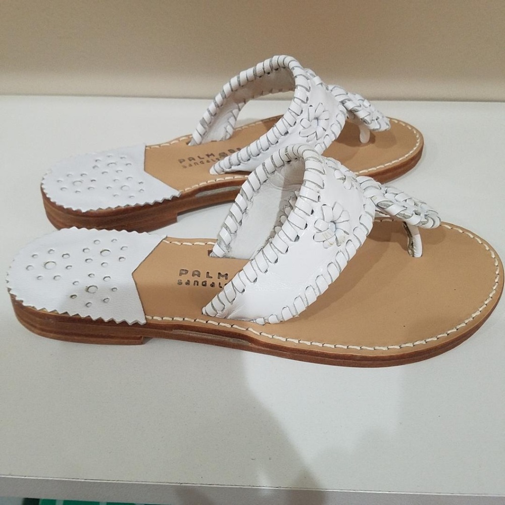 NIB Palm Beach Sandals White